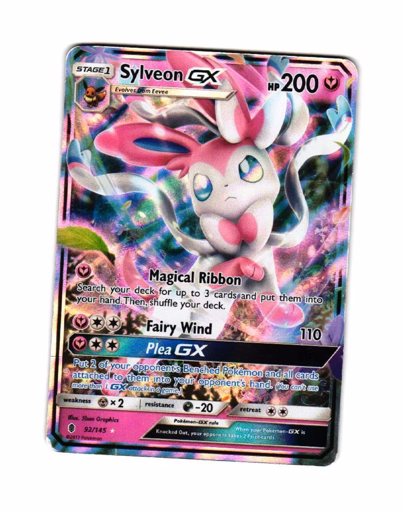 Sylveon GX Ultra Rare 92/145 Guardians Rising Pokemon