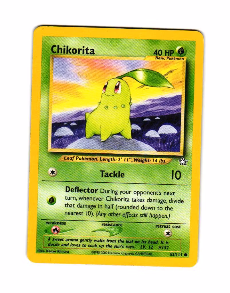 Chikorita Common 53/111 Neo Genesis Pokemon (1)