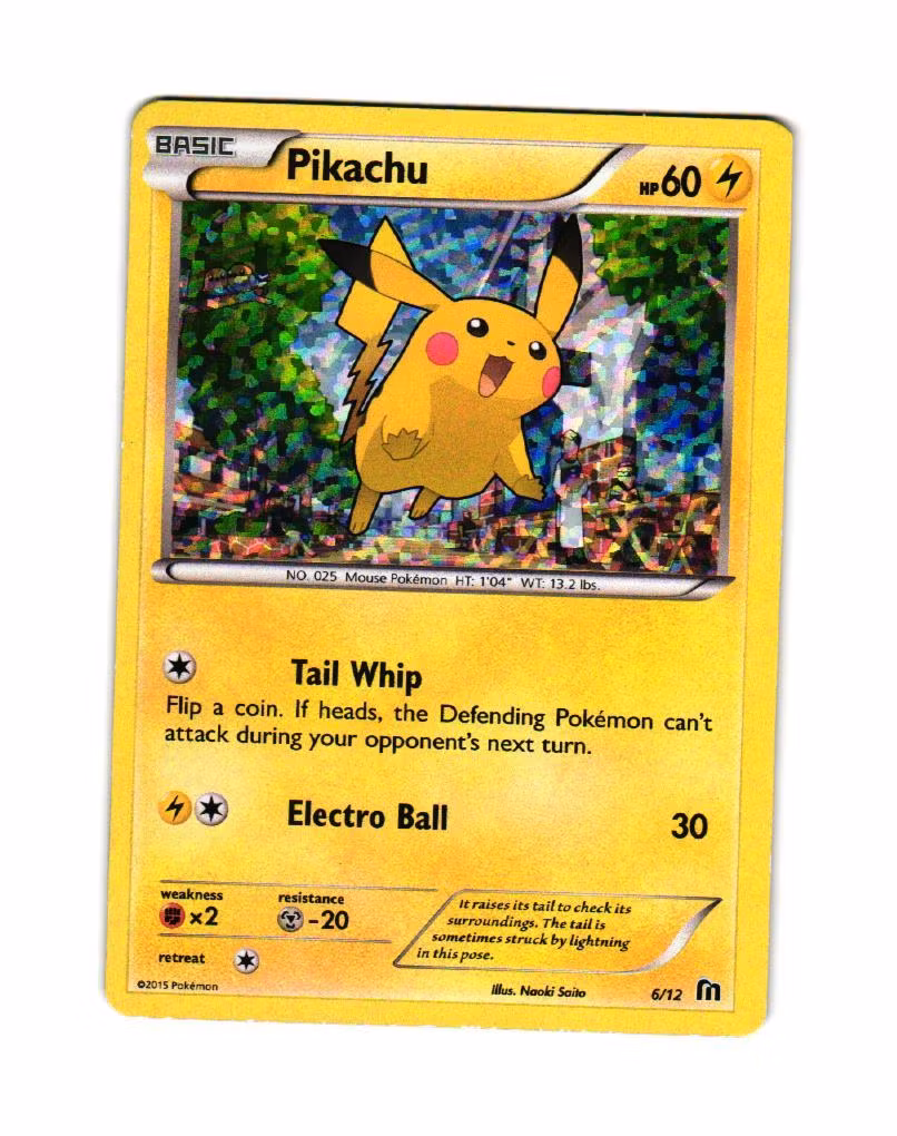Pikachu Shattered Holo 6/12 2016 McDonalds Collection Pokemon