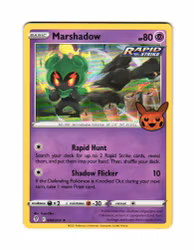 Marshadow Holo Rare 080/203 Trick or Trade Stamp Pokemon