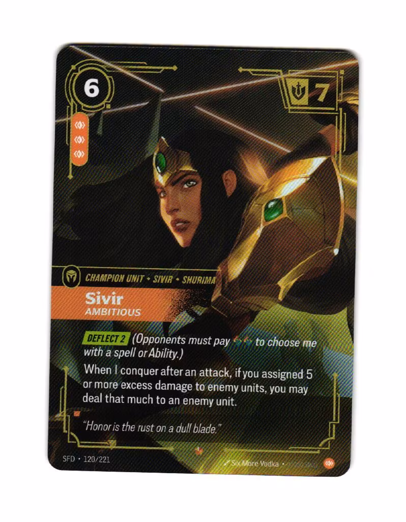 Sivir Ambitious Epic 120/221 Spiritforged Riftbound