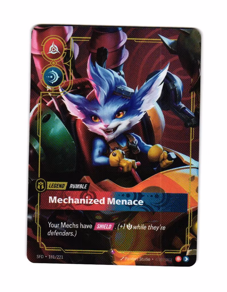 Rumble Mechanized Menace Rare 181/221 Spiritforged Riftbound