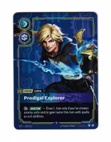 Ezreal Prodigal Explorer Rare 199/221 Spiritforged Riftbound