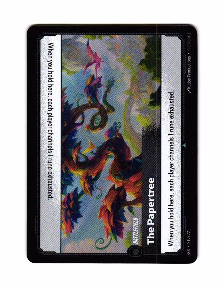 The Papertree Reverse Holo Umcommon 219/221 Spiritforged Riftbound