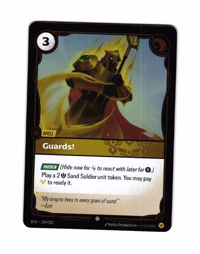 Guards! Reverse Holo Common 154/221 Spiritforged Riftbound