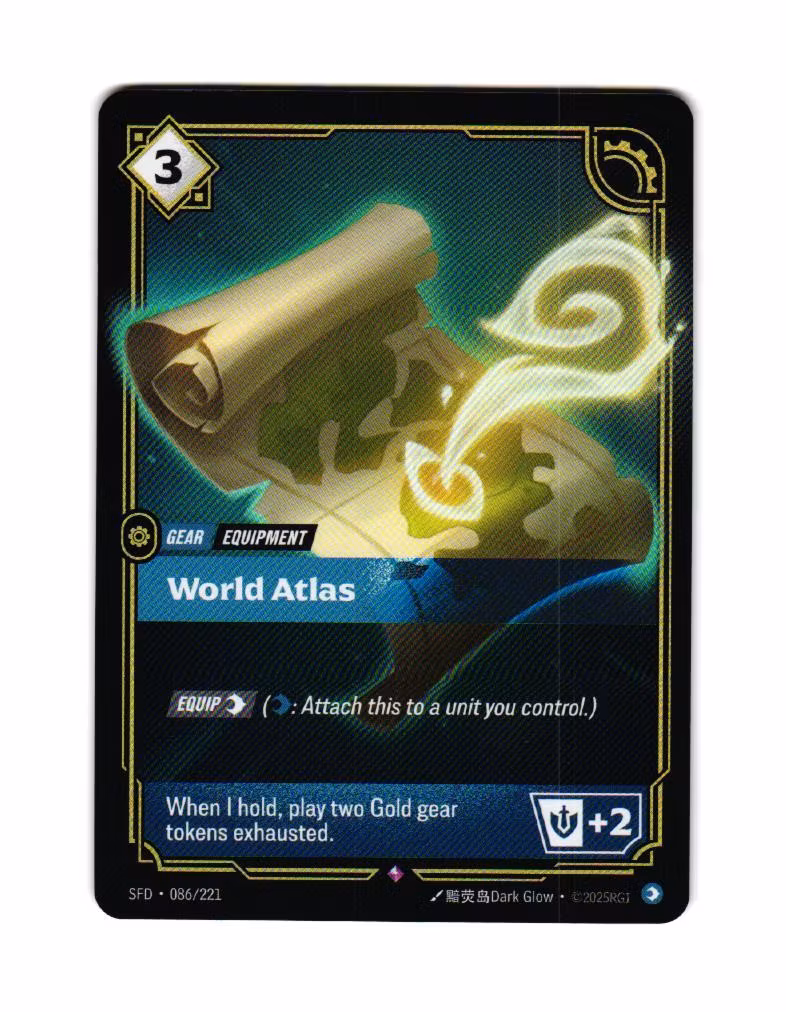 World Atlas Reverse Holo Rare 086/221 Spiritforged Riftbound