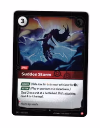 Sudden Storm Reverse Holo Uncommon 017/221 Spiritforged Riftbound