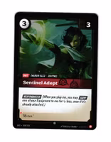 Sentinel Adept Reverse Holo Common 008/221 Spiritforged Riftbound