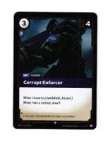 Corrupt Enforcer Reverse Holo Common 123/221 Spiritforged Riftbound