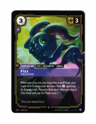 Fizz Trickster Reverse Holo Rare 140/221 Spiritforged Riftbound