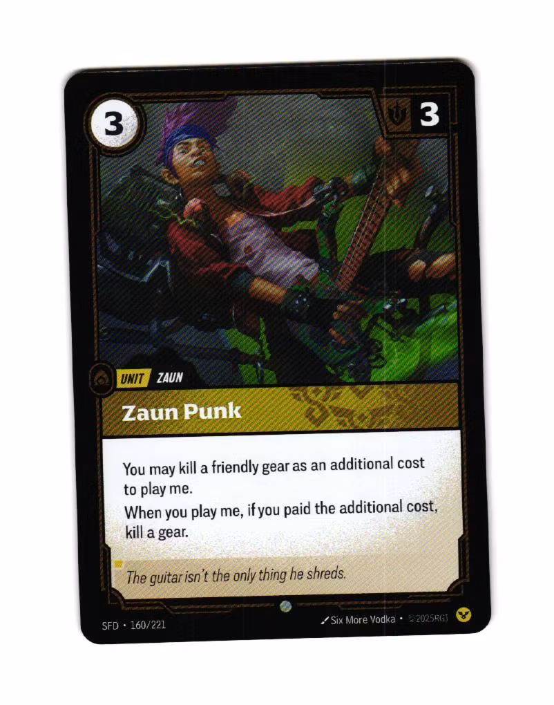 Zaun Punk Reverse Holo Common 160/221 Spiritforged Riftbound