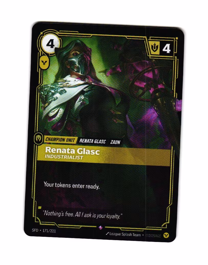 Renata Glasc Reverse Holo Rare 171/221 Spiritforged Riftbound
