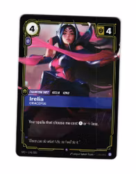 Irelia Graceful Reverse Holo Rare 141/221 Spiritforged Riftbound