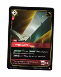 Long Sword Reverse Holo Rare 022/221 Spiritforged Riftbound