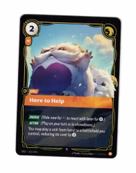 Here to Help Reverse Holo Rare 111/221 Spiritforged Riftbound