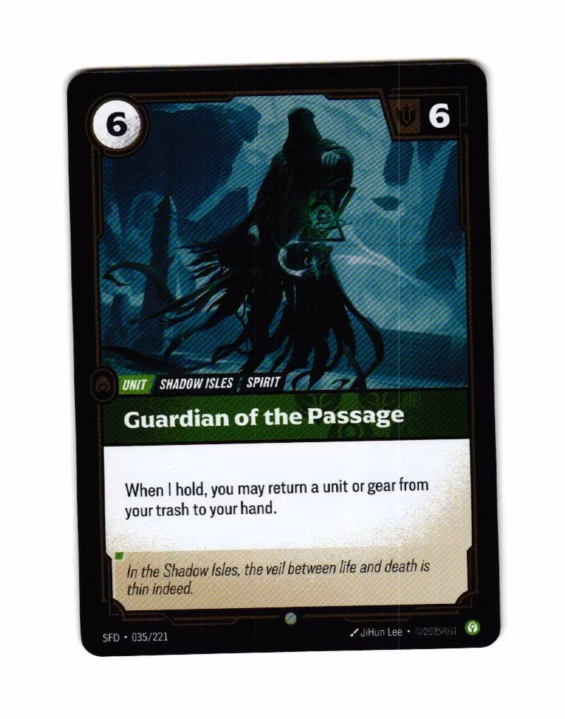 Guardian of the Passage Reverse Holo Common 035/221 Spiritforged Riftbound