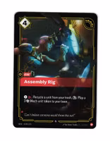 Assembly Rig Reverse Holo Rare 019/221 Spiritforged Riftbound