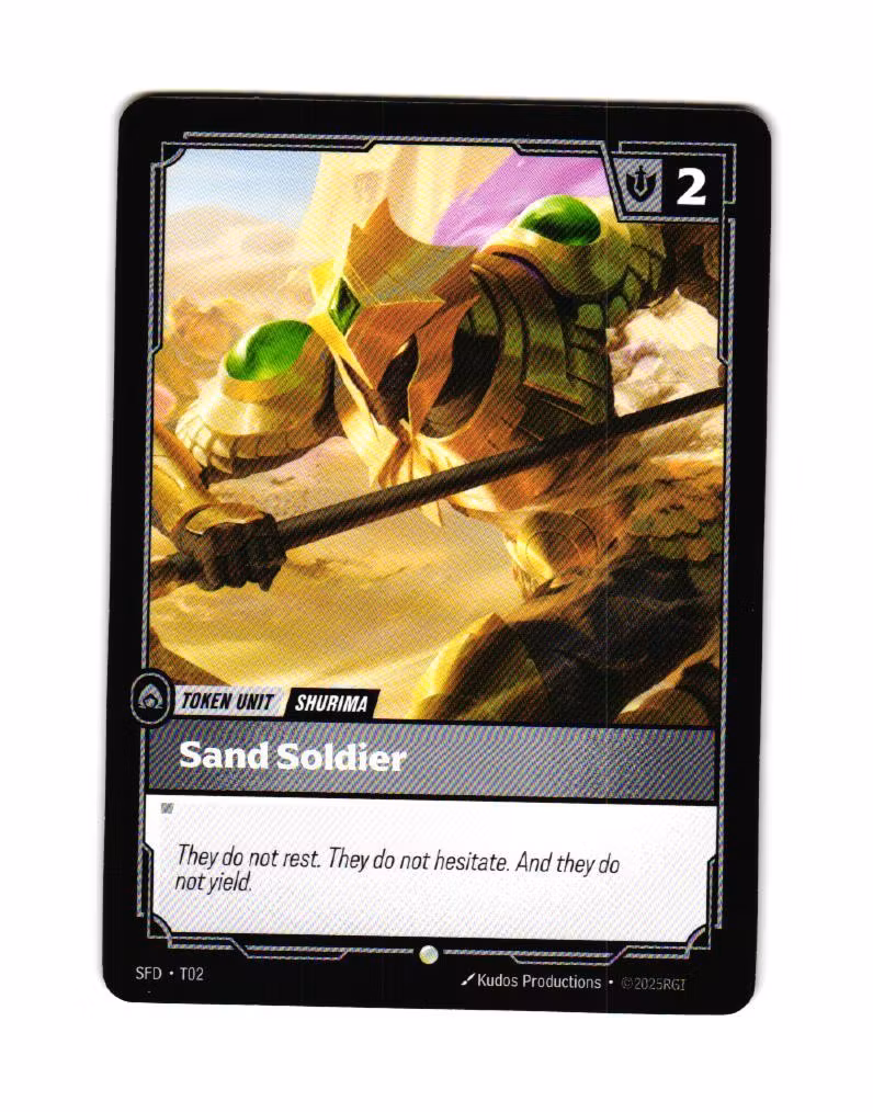 Sand Soldier Common T02 Spiritforged Riftbound