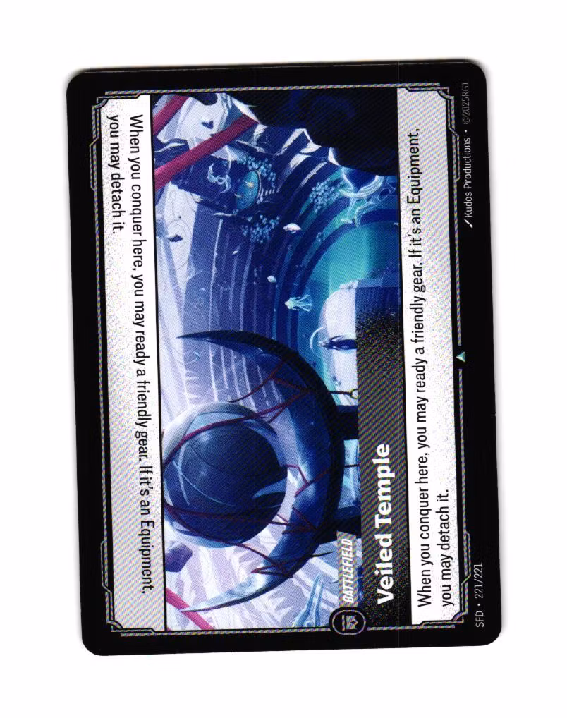 Veiled Tempel Uncommon 221/221 Spiritforged Riftbound