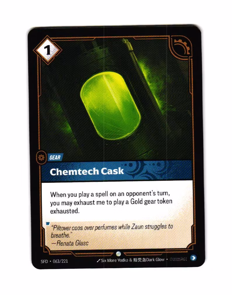 Chemtech Cask Common 063/221 Spiritforged Riftbound