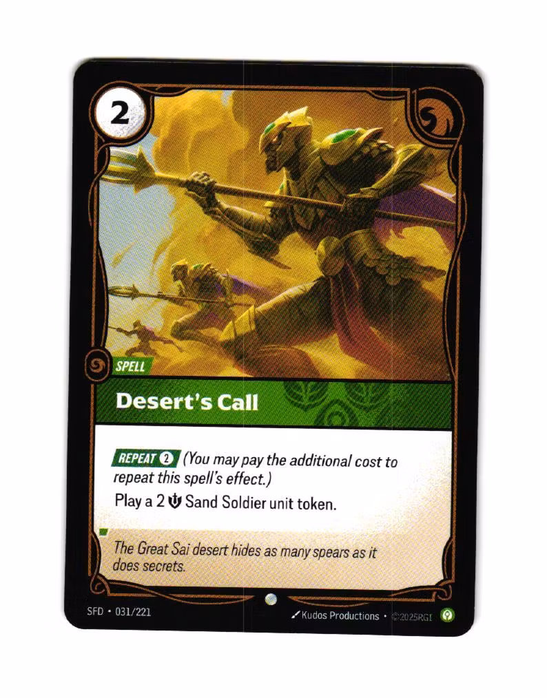 Deserts Call Common 031/221 Spiritforged Riftbound