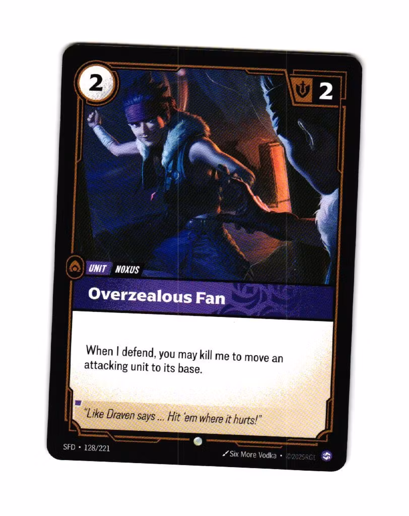 Overzealous Fan Common 128/221 Spiritforged Riftbound