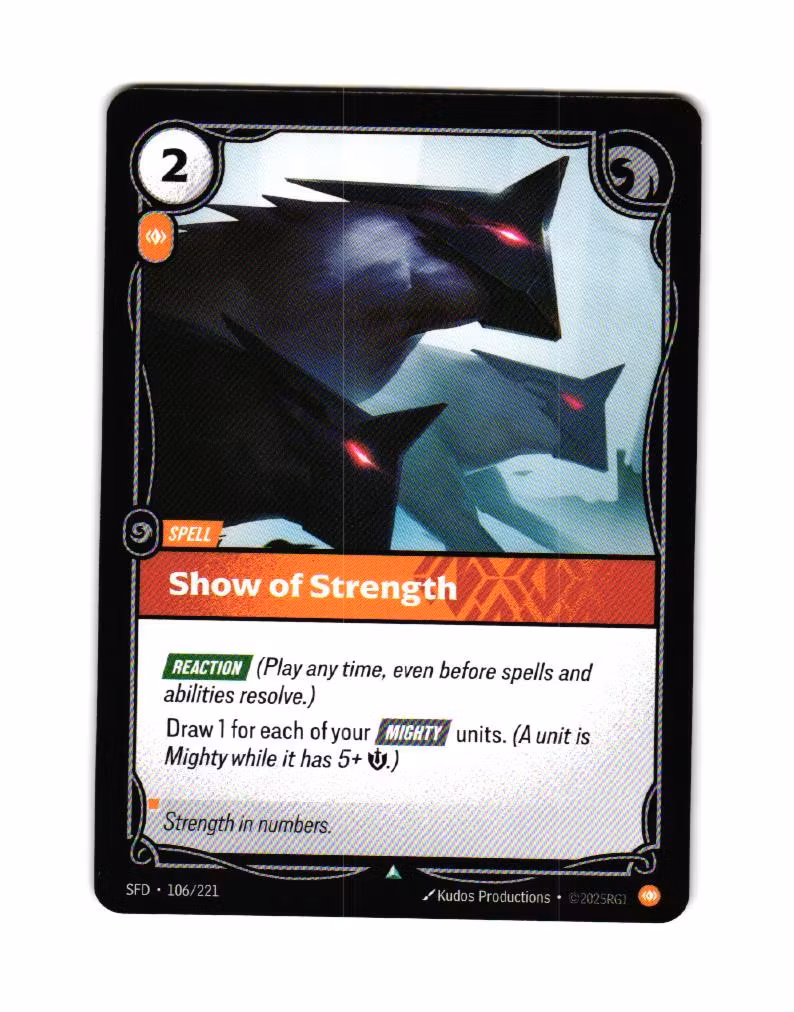 Show of Strength Uncommon 106/221 Spiritforged Riftbound