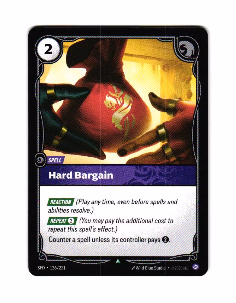 Hard Bargain Uncommon 136/221 Spiritforged Riftbound