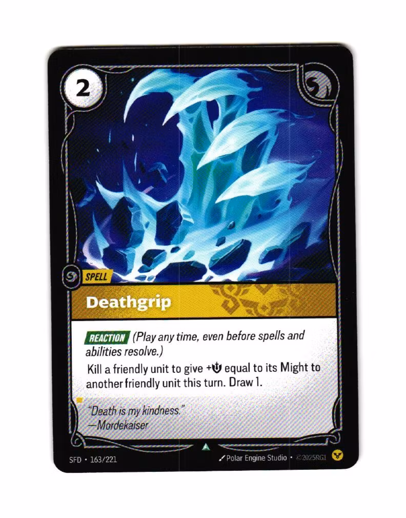 Deathgrip Uncommon 163/221 Spiritforged Riftbound