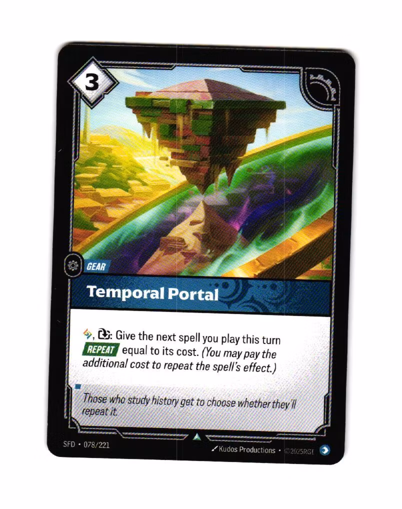 Temporal Portal Uncommon 078/221 Spiritforged Riftbound