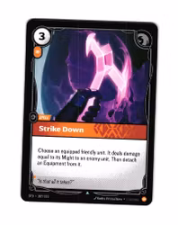 Strike Down Uncommon 107/221 Spiritforged Riftbound