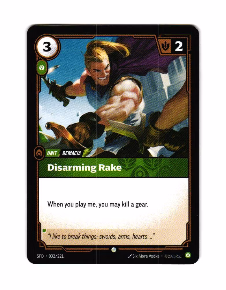 Disarming Rake Common 032/221 Spiritforged Riftbound