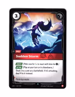 Sudden Storm Uncommon 017/221 Spiritforged Riftbound