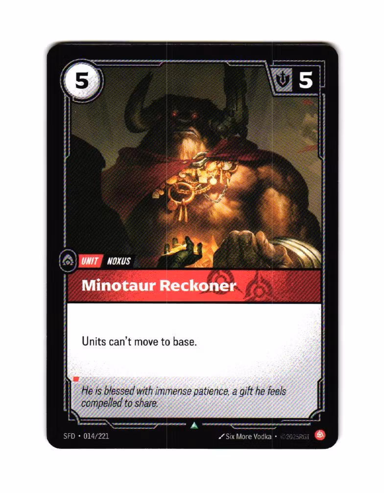 Minotaur Reckoner Uncommon 014/221 Spiritforged Riftbound