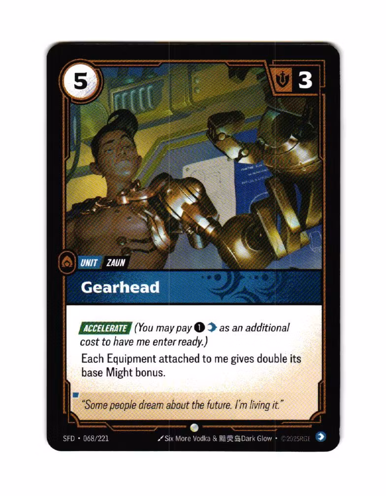 Gearhead Common 068/221 Spiritforged Riftbound
