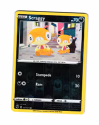 Scraggy Reverse Holo Common 041/073 Champions Path Pokémon