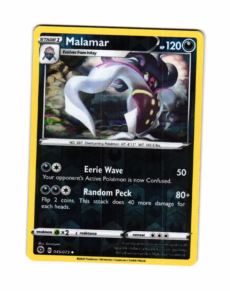 Malamar Reverse Holo Uncommon 045/073 Champions Path Pokémon