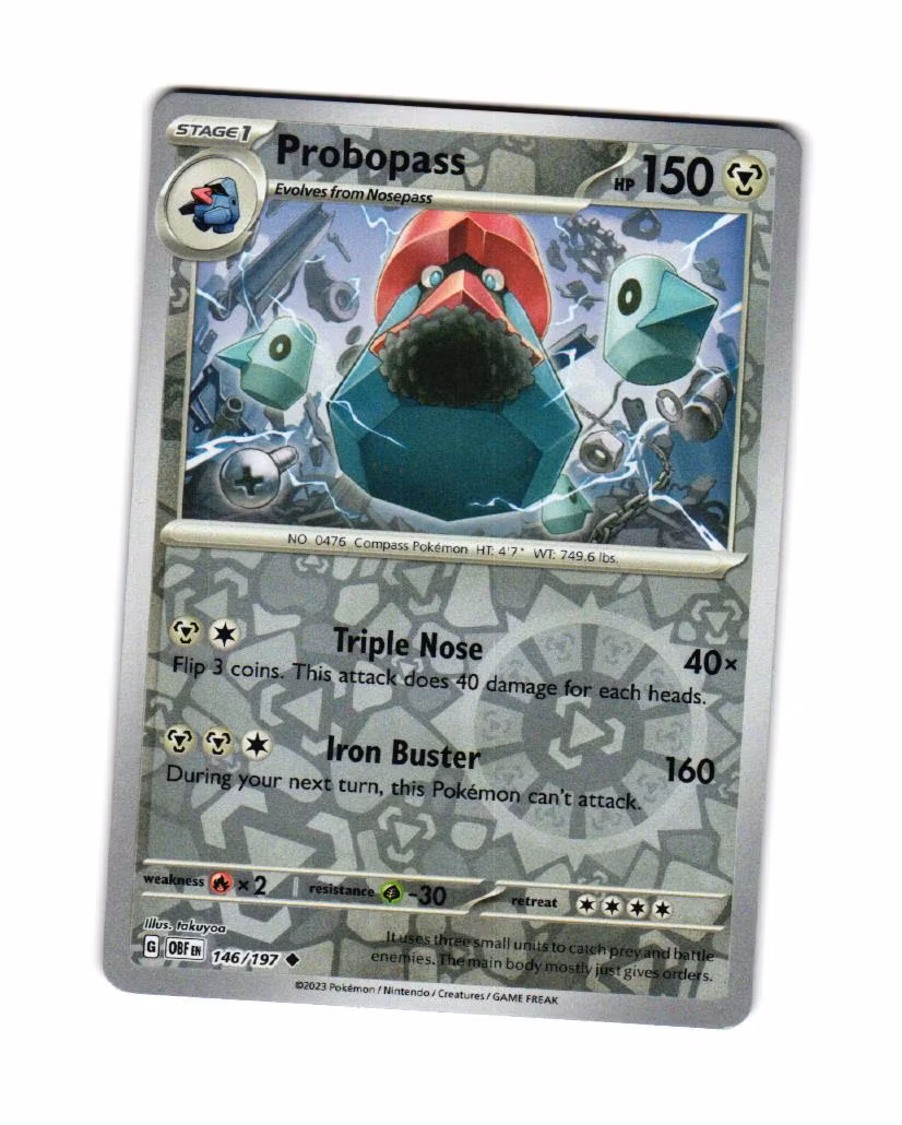 Probopass Reverse Holo Uncommon 146/197 Obsidian Flames Pokemon