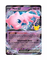 Mew ex Double Rare 066/128 30th Anniversary Pokemon