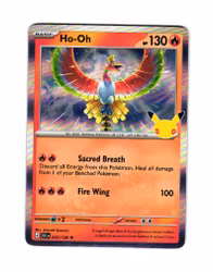 Ho-Oh Holo Rare 012/128 30th Anniversary Pokemon