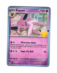 Espeon Holo Common 069/128 30th Anniversary Pokemon