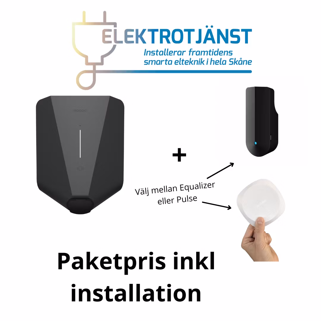 Paketpris 2 Easee Charge Up 11kW laddbox + lastbalansering inkl installation