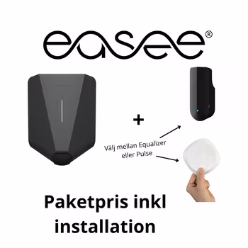 Paketpris 2 Easee Charge Up 11kW laddbox + lastbalansering inkl installation