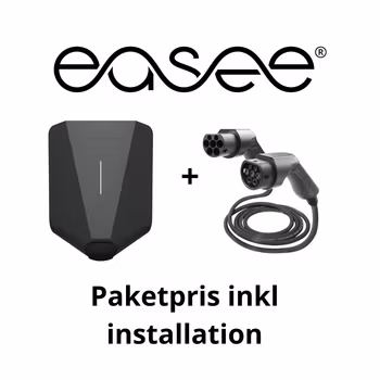 Paketpris 1 Easee Charge Up 11kW laddbox + laddkabel inkl installation