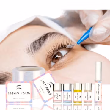 LashLift permanent kit with plastic wrap