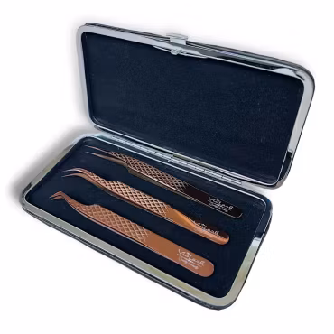 LUXURY - Tweezers kit with magnetic case