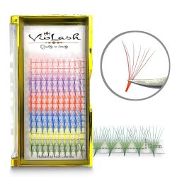 8D Pre-made Volume Lashes 0.05 CC - NARROW ROOT | COLORED