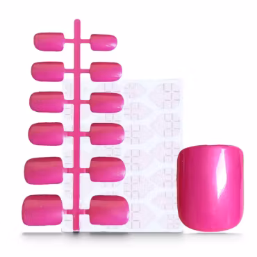 Press On False Nails - Fouchsia