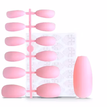 Press On False Nails - Neon Pink