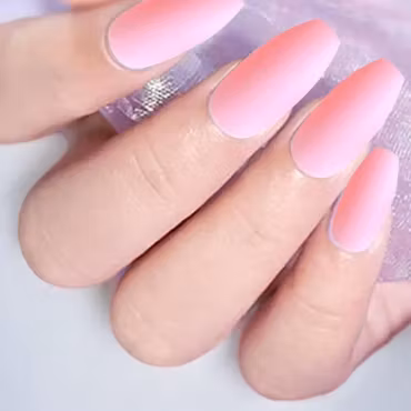 Press On False Nails - Neon Pink
